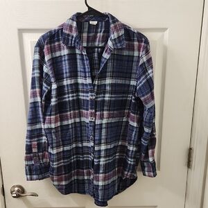 Aerie Multicolor Plaid Button Down Shirt